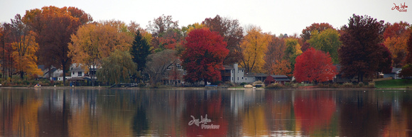 Autumn on Springfield Lake Panorama