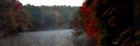 Foggy Fall Foliage Panoramic