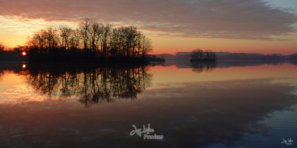 Wingfoot Lake Sunrise Wide