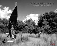 Portage Path Monument - North View