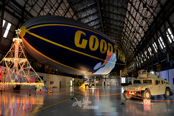 Festive Goodyear Blimp Hangar